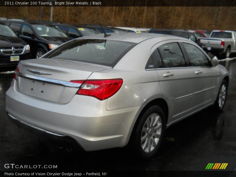 Bright Silver Metallic / Black 2011 Chrysler 200 Touring