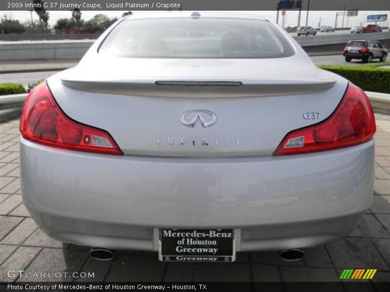 Liquid Platinum / Graphite 2009 Infiniti G 37 Journey Coupe