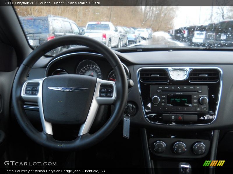 Bright Silver Metallic / Black 2011 Chrysler 200 Touring