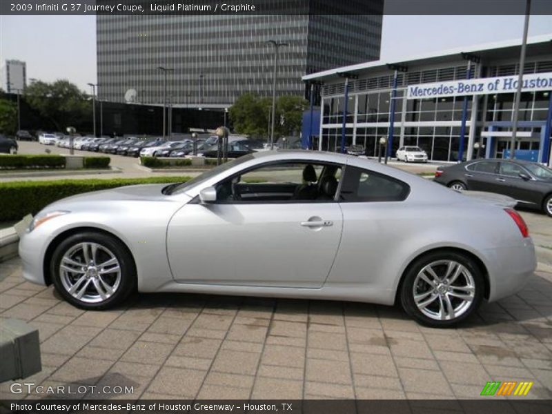 Liquid Platinum / Graphite 2009 Infiniti G 37 Journey Coupe