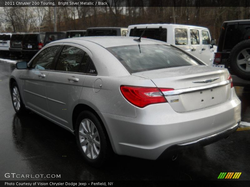 Bright Silver Metallic / Black 2011 Chrysler 200 Touring