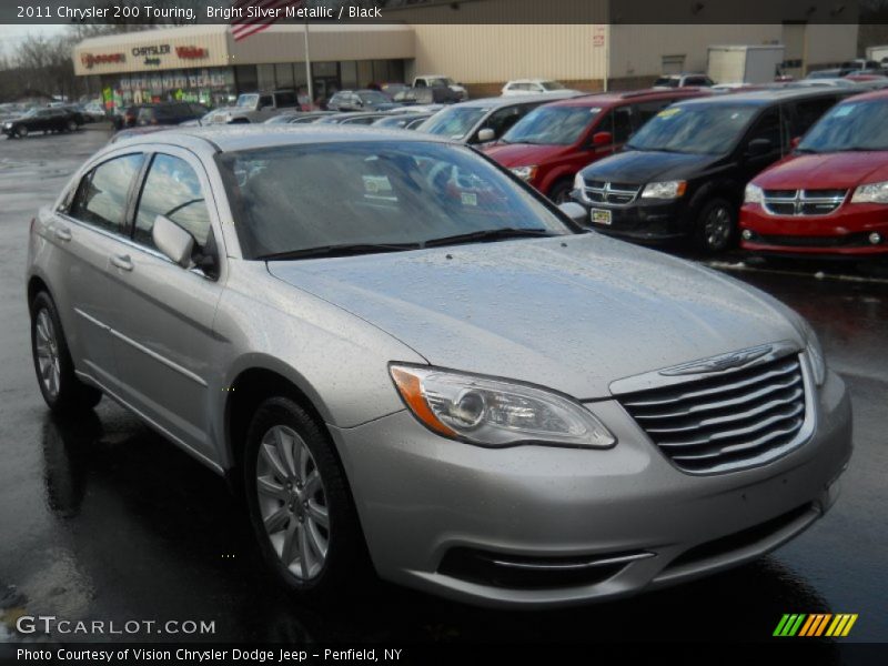 Bright Silver Metallic / Black 2011 Chrysler 200 Touring