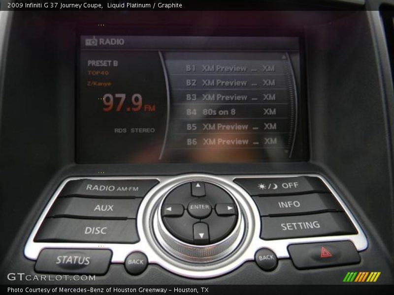 Liquid Platinum / Graphite 2009 Infiniti G 37 Journey Coupe