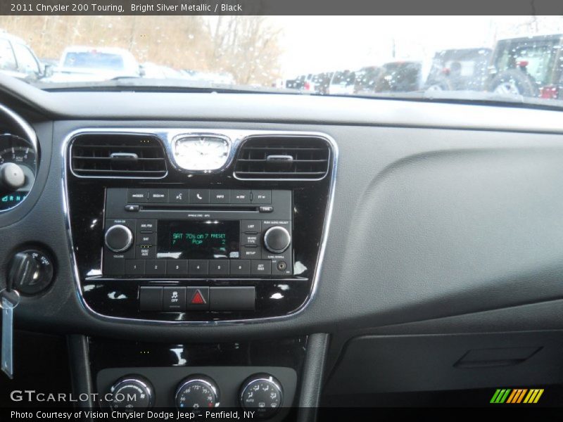 Bright Silver Metallic / Black 2011 Chrysler 200 Touring