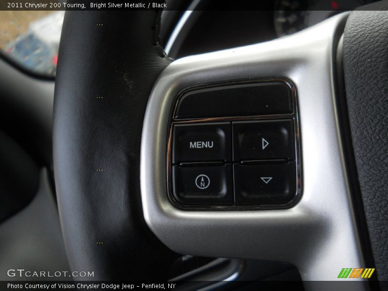 Bright Silver Metallic / Black 2011 Chrysler 200 Touring