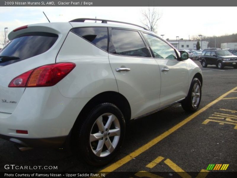 Glacier Pearl / Beige 2009 Nissan Murano SL AWD