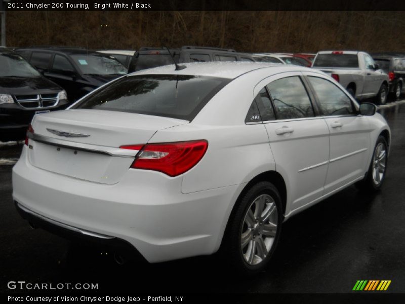 Bright White / Black 2011 Chrysler 200 Touring