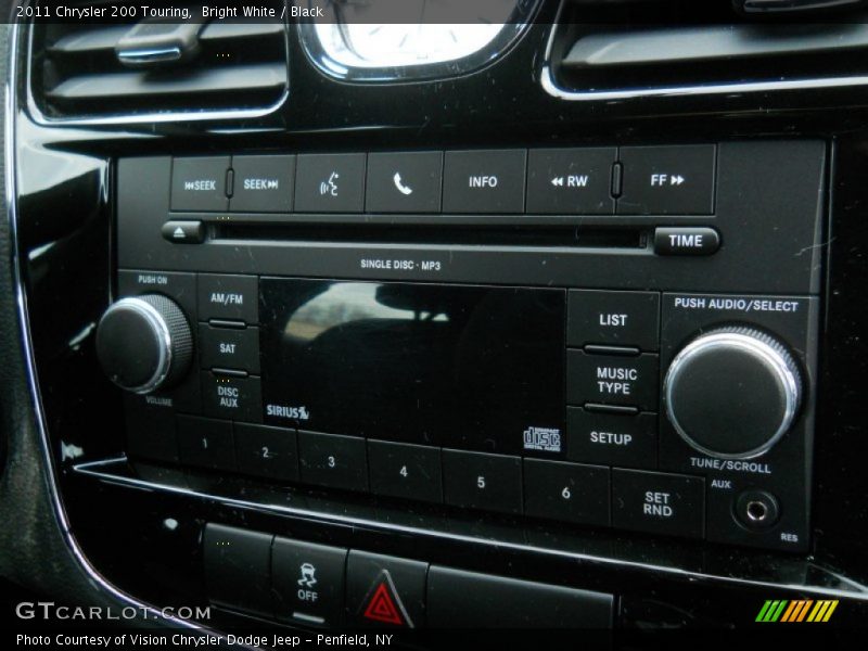 Bright White / Black 2011 Chrysler 200 Touring