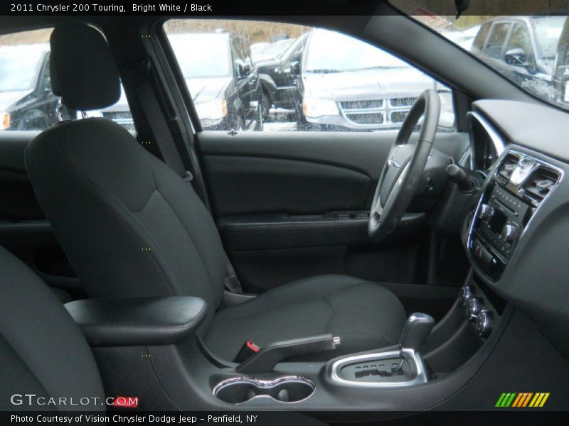 Bright White / Black 2011 Chrysler 200 Touring
