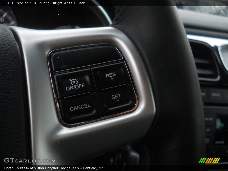 Bright White / Black 2011 Chrysler 200 Touring