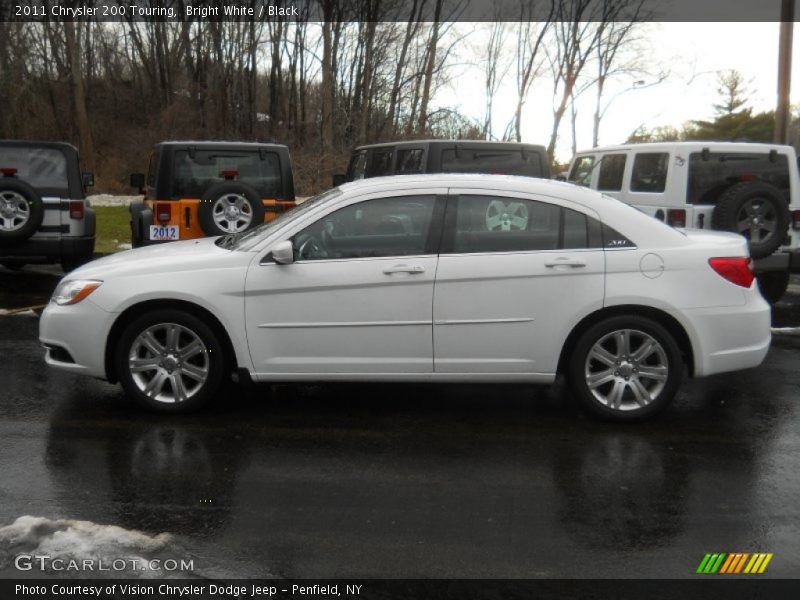 Bright White / Black 2011 Chrysler 200 Touring