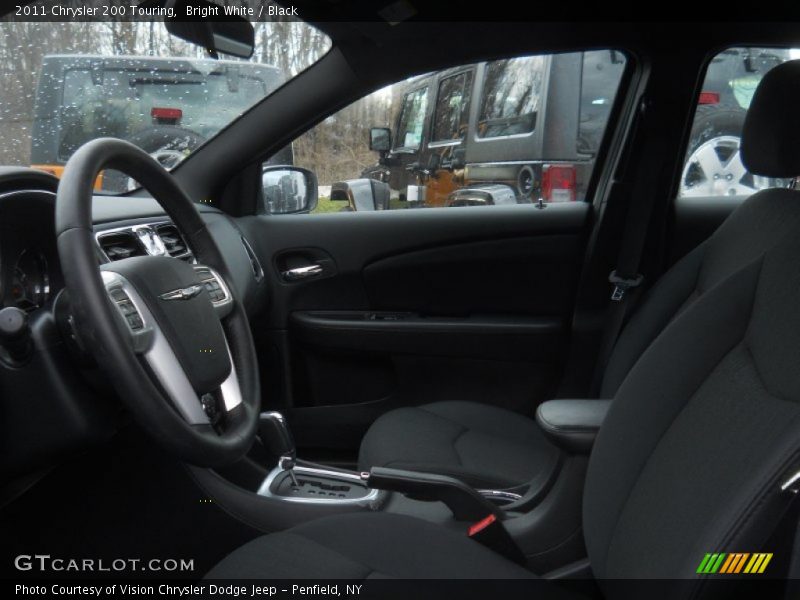 Bright White / Black 2011 Chrysler 200 Touring