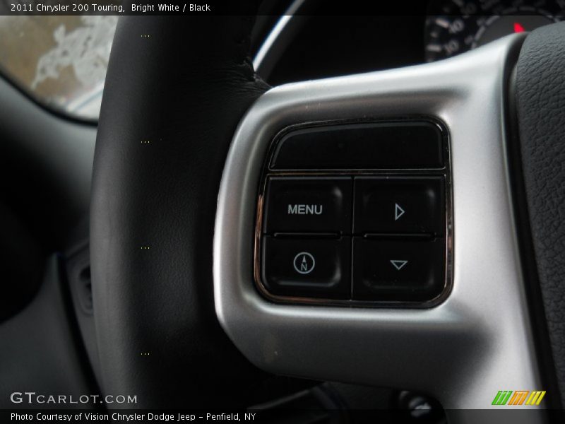 Bright White / Black 2011 Chrysler 200 Touring