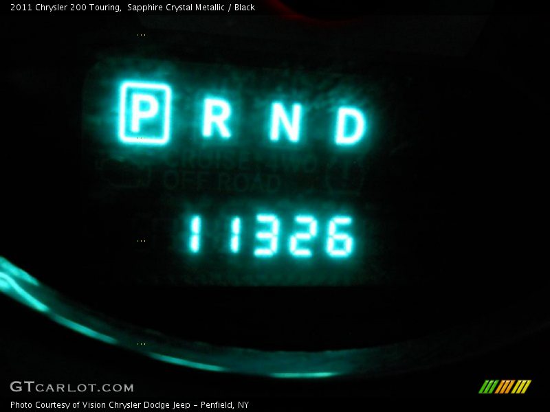 Sapphire Crystal Metallic / Black 2011 Chrysler 200 Touring