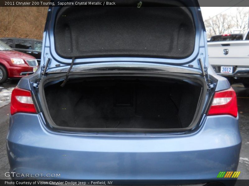 Sapphire Crystal Metallic / Black 2011 Chrysler 200 Touring