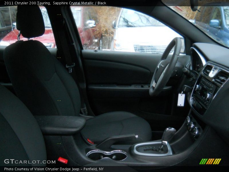 Sapphire Crystal Metallic / Black 2011 Chrysler 200 Touring