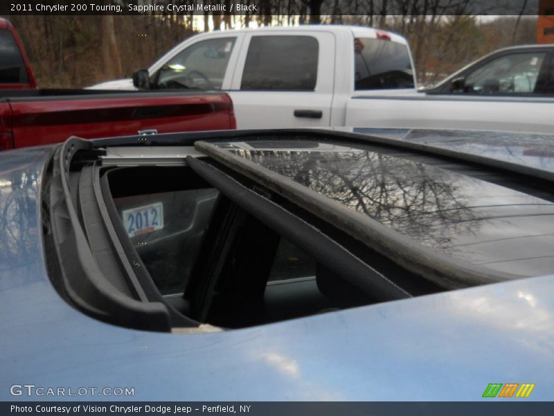 Sapphire Crystal Metallic / Black 2011 Chrysler 200 Touring