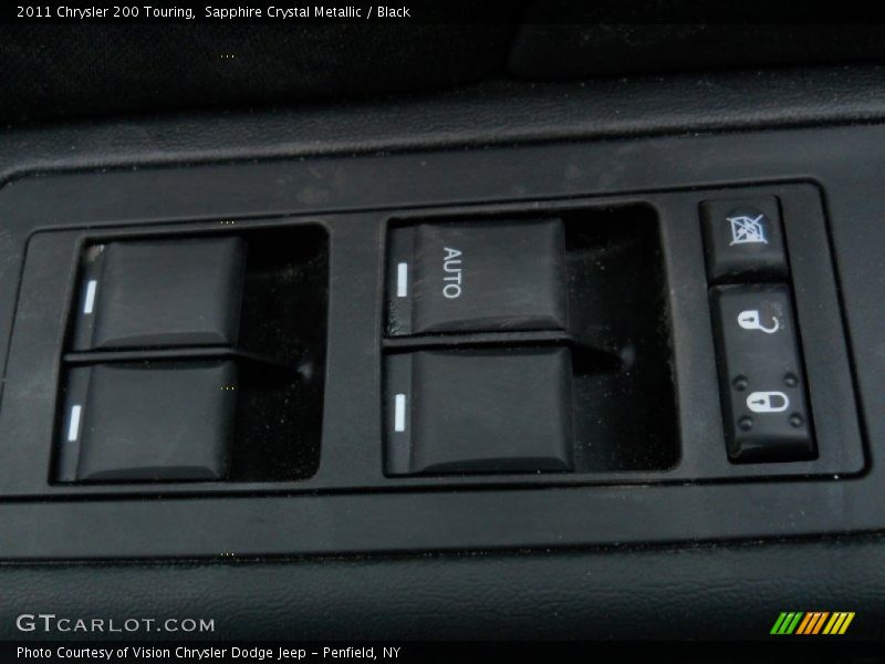 Sapphire Crystal Metallic / Black 2011 Chrysler 200 Touring