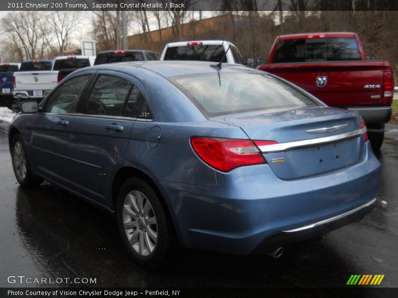 Sapphire Crystal Metallic / Black 2011 Chrysler 200 Touring