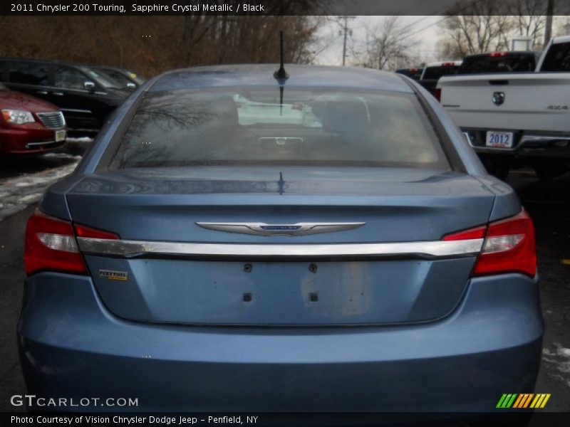 Sapphire Crystal Metallic / Black 2011 Chrysler 200 Touring