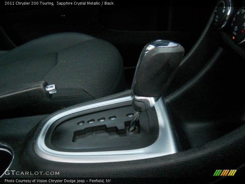 Sapphire Crystal Metallic / Black 2011 Chrysler 200 Touring