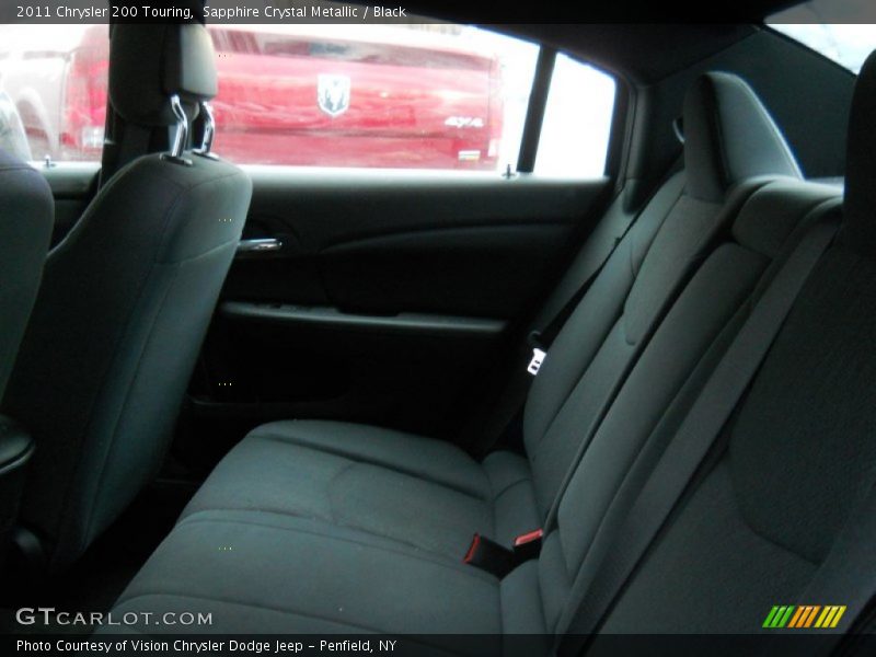 Sapphire Crystal Metallic / Black 2011 Chrysler 200 Touring