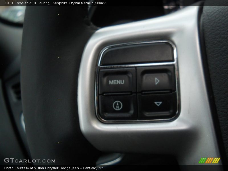 Sapphire Crystal Metallic / Black 2011 Chrysler 200 Touring