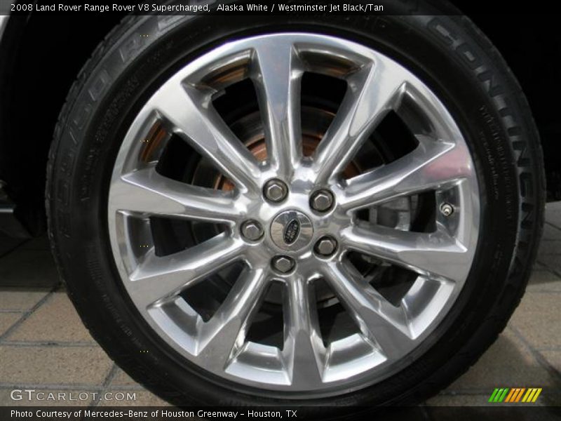 Alaska White / Westminster Jet Black/Tan 2008 Land Rover Range Rover V8 Supercharged