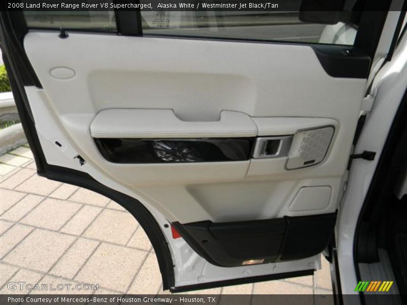 Alaska White / Westminster Jet Black/Tan 2008 Land Rover Range Rover V8 Supercharged