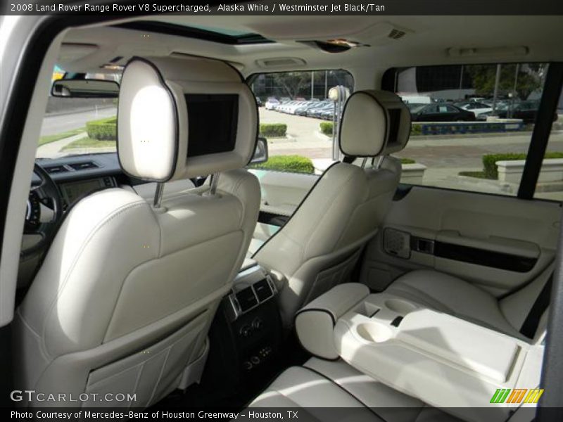 Alaska White / Westminster Jet Black/Tan 2008 Land Rover Range Rover V8 Supercharged