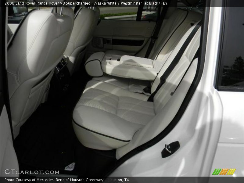 Alaska White / Westminster Jet Black/Tan 2008 Land Rover Range Rover V8 Supercharged