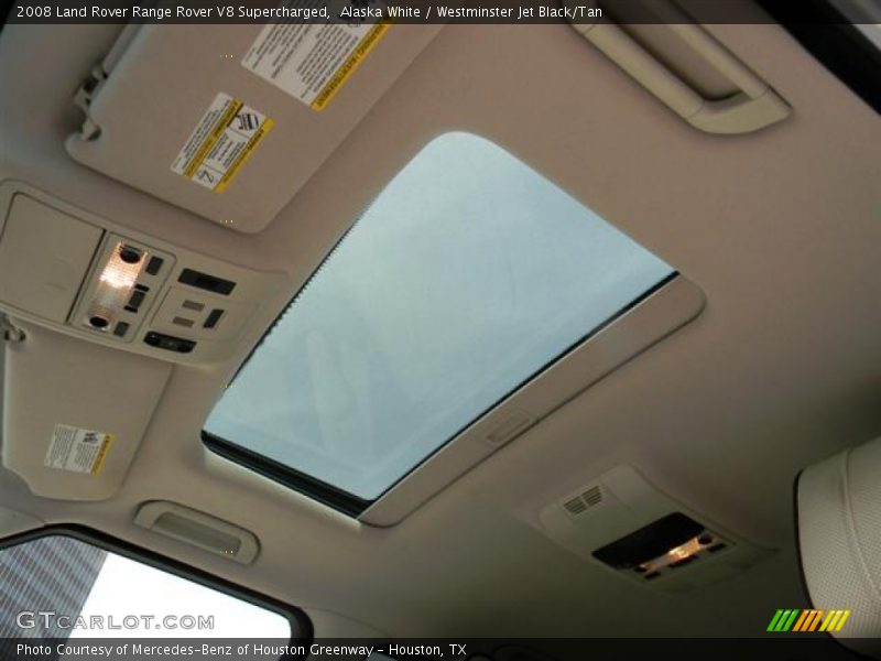 Alaska White / Westminster Jet Black/Tan 2008 Land Rover Range Rover V8 Supercharged