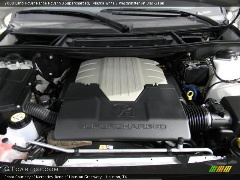 Alaska White / Westminster Jet Black/Tan 2008 Land Rover Range Rover V8 Supercharged