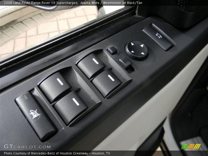 Alaska White / Westminster Jet Black/Tan 2008 Land Rover Range Rover V8 Supercharged