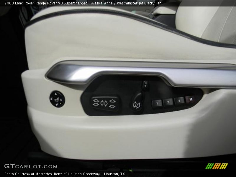Alaska White / Westminster Jet Black/Tan 2008 Land Rover Range Rover V8 Supercharged