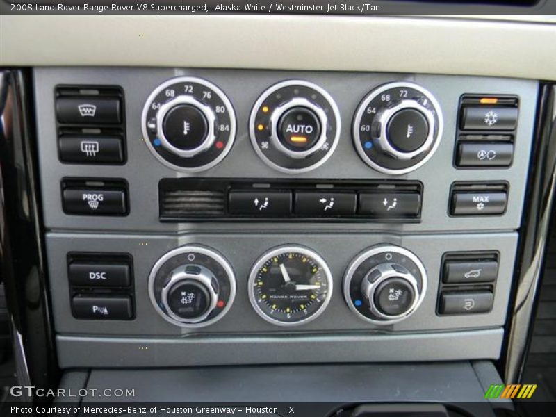 Alaska White / Westminster Jet Black/Tan 2008 Land Rover Range Rover V8 Supercharged