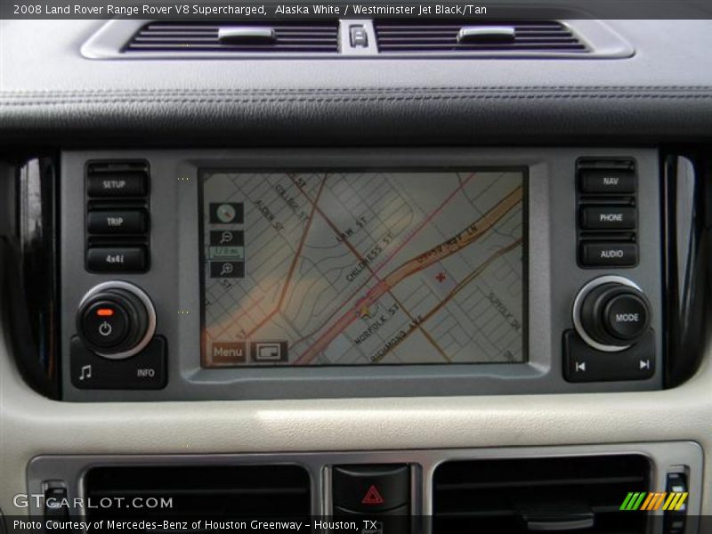Alaska White / Westminster Jet Black/Tan 2008 Land Rover Range Rover V8 Supercharged