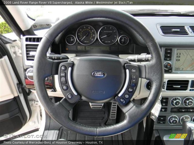 Alaska White / Westminster Jet Black/Tan 2008 Land Rover Range Rover V8 Supercharged