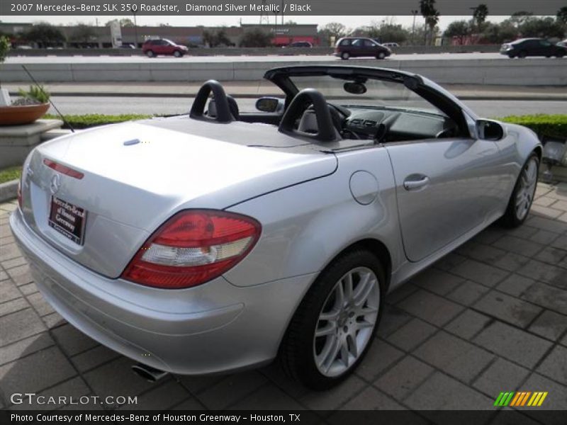 Diamond Silver Metallic / Black 2007 Mercedes-Benz SLK 350 Roadster