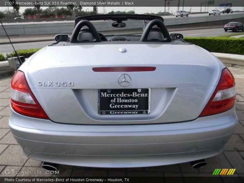 Diamond Silver Metallic / Black 2007 Mercedes-Benz SLK 350 Roadster