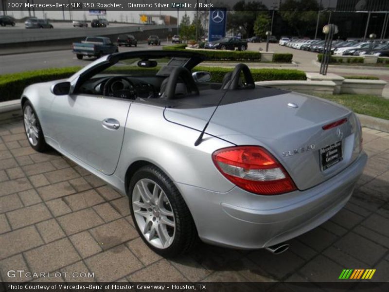 Diamond Silver Metallic / Black 2007 Mercedes-Benz SLK 350 Roadster