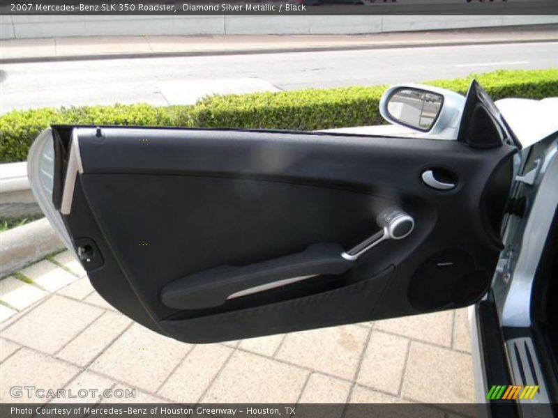 Diamond Silver Metallic / Black 2007 Mercedes-Benz SLK 350 Roadster