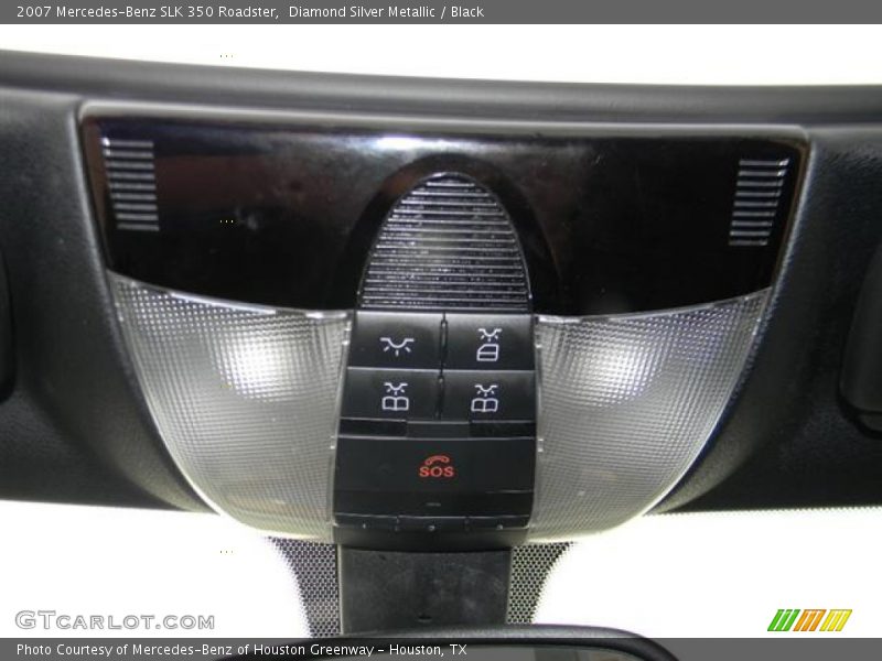Diamond Silver Metallic / Black 2007 Mercedes-Benz SLK 350 Roadster