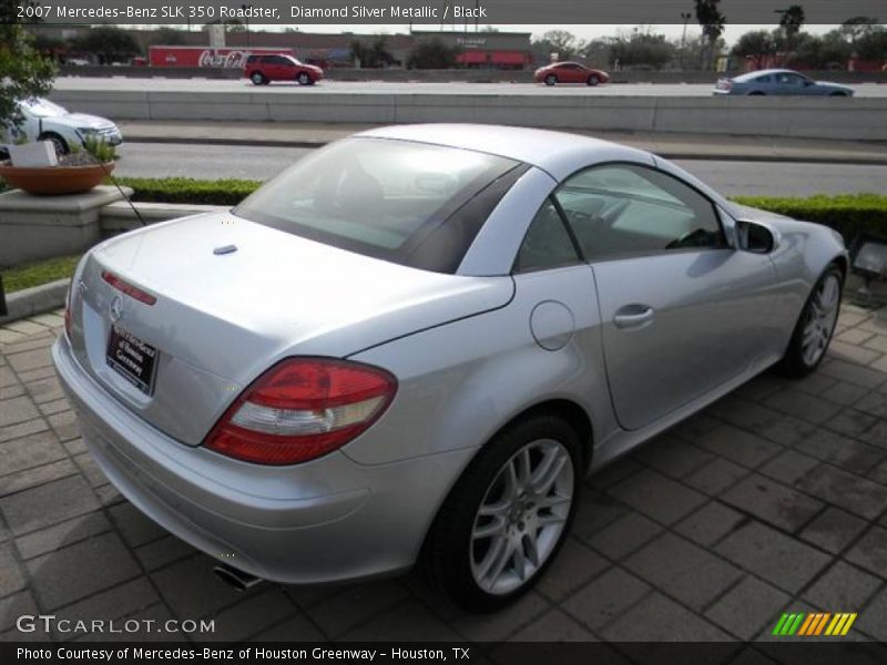 Diamond Silver Metallic / Black 2007 Mercedes-Benz SLK 350 Roadster