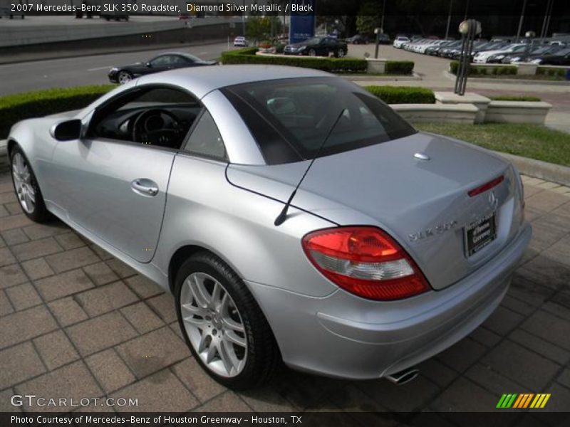 Diamond Silver Metallic / Black 2007 Mercedes-Benz SLK 350 Roadster