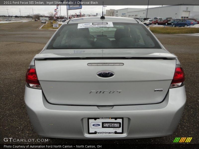 Ingot Silver Metallic / Charcoal Black 2011 Ford Focus SES Sedan