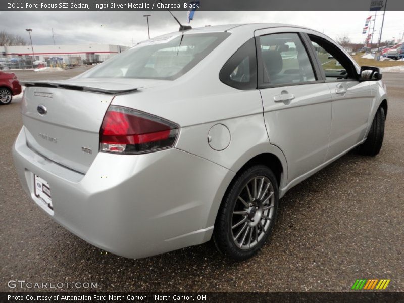 Ingot Silver Metallic / Charcoal Black 2011 Ford Focus SES Sedan