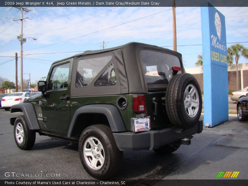 Jeep Green Metallic / Dark Slate Gray/Medium Slate Gray 2009 Jeep Wrangler X 4x4