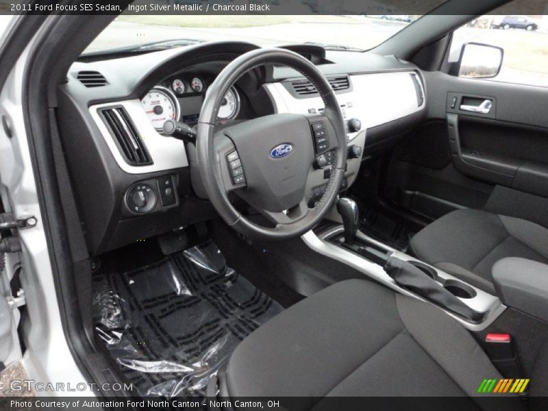Charcoal Black Interior - 2011 Focus SES Sedan 