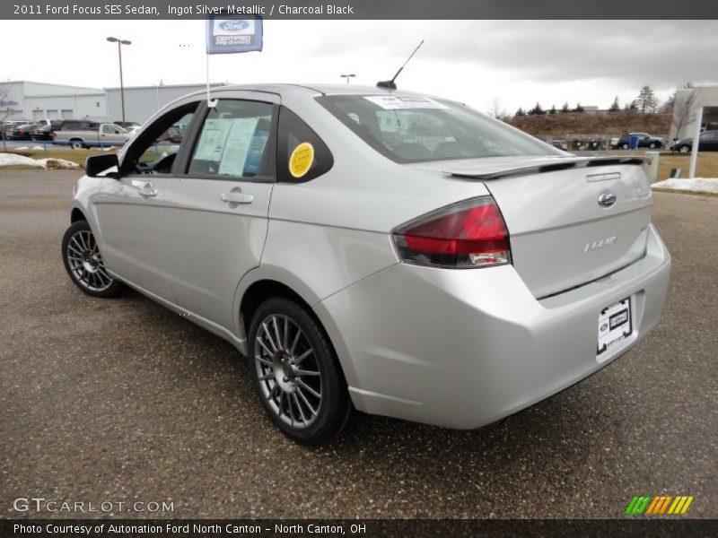 Ingot Silver Metallic / Charcoal Black 2011 Ford Focus SES Sedan